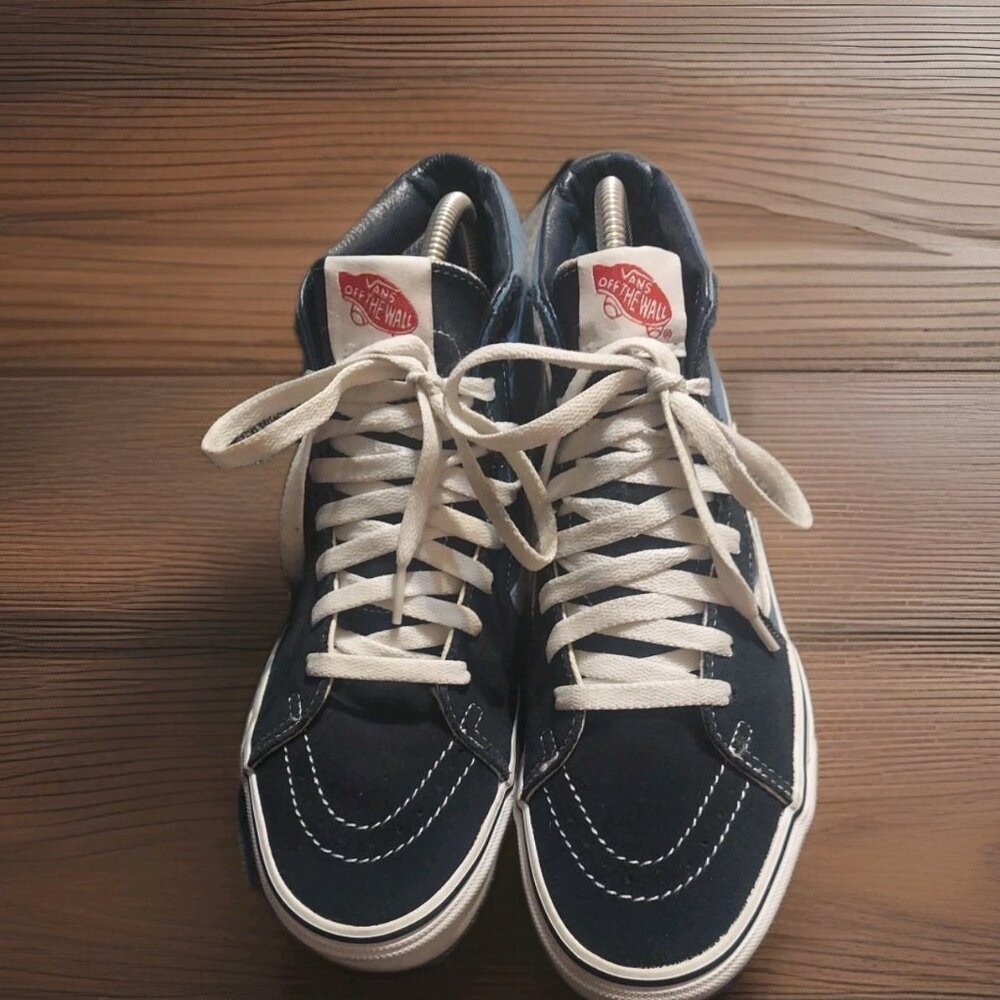 Vans Sk8 Hi Comfycush Sneakers in Blue Two Tone Size 7.5 Men or 9 Women's Skater